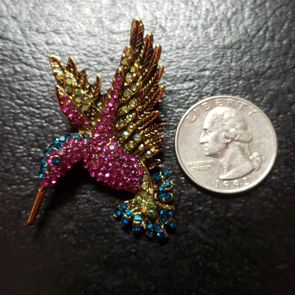 Hummingbird Brooch - Picture 4 of 5